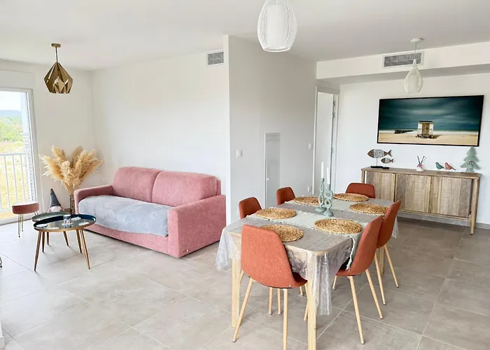 2 Ch Appt 63m² 4/6p. + Piscine 4 Mn & Centre